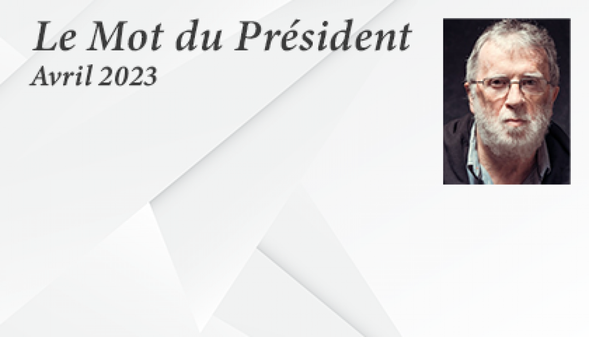 Mot du président