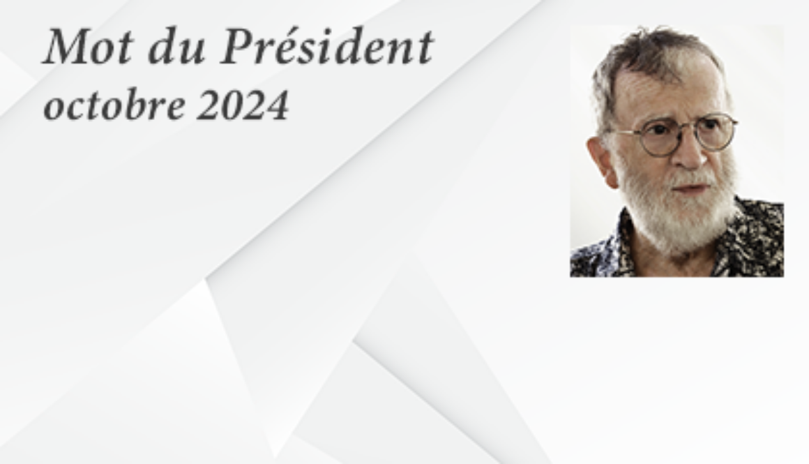 Mot du président