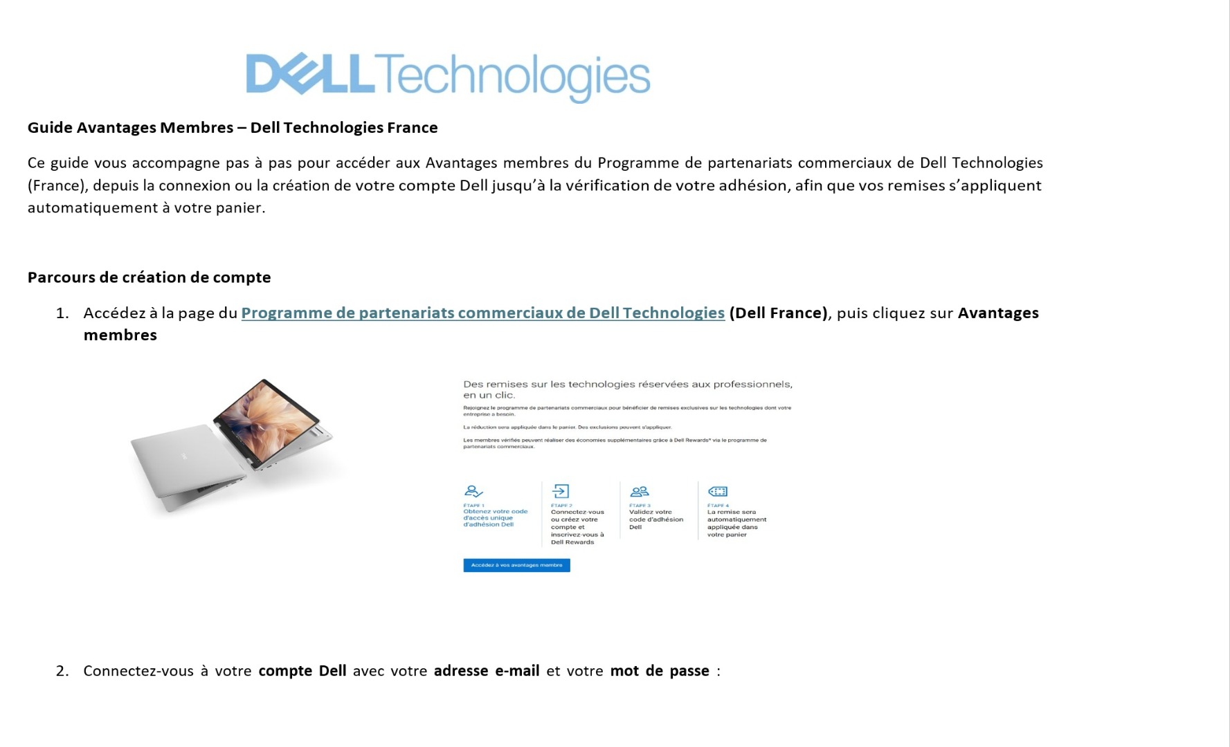 Guide Avantages Membres – Dell Technologies France P1 Guide Avantages Membres – Dell Technologies France P1