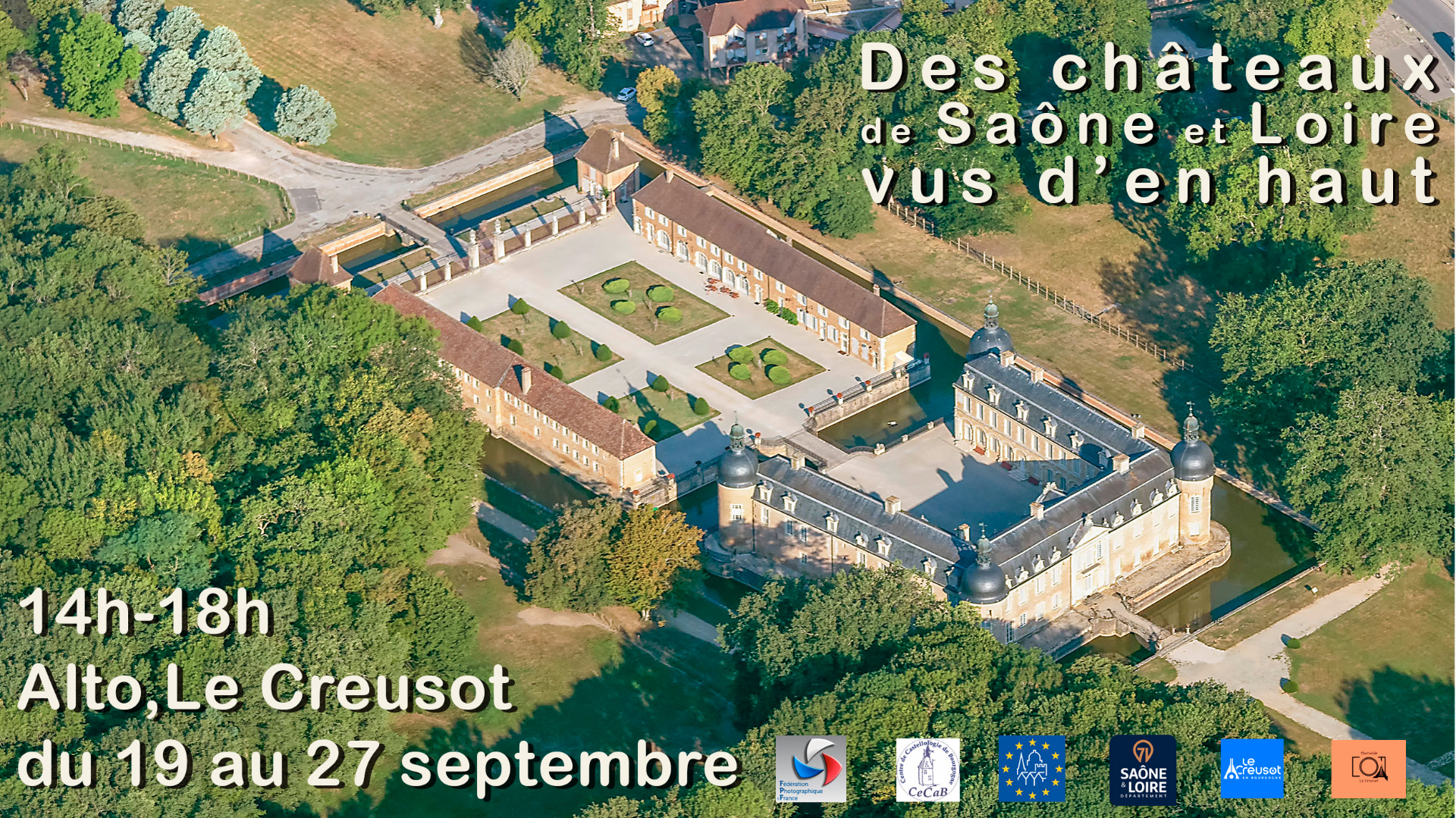 Des châteaux de Saône et Loire, vus d'en haut